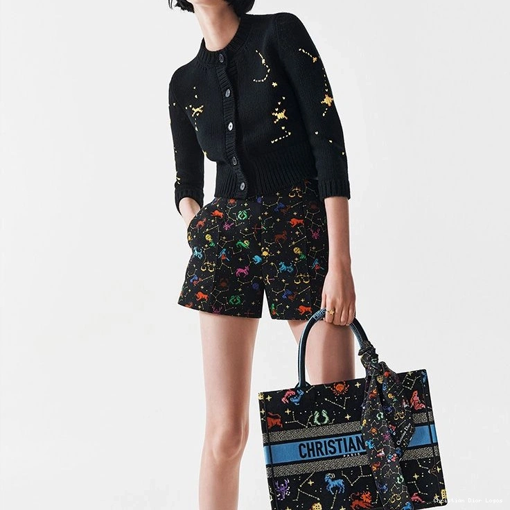 Cheap Pixel Black Tote Canvas Zodiac Motif Book Dior 0812 Luxury